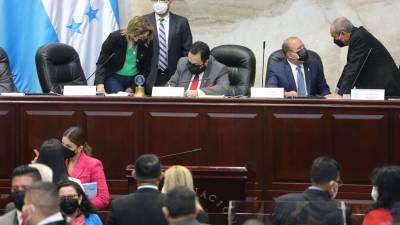 Diputados del Congreso Nacional de Honduras durante una sesión legislativa.