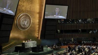 Vista de un plenario de la Asamblea General de las Naciones Unidas. EFE/Archivo