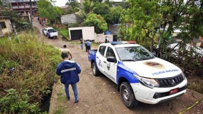 En una calle quedó tirado el cuerpo de la víctima.