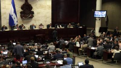 Congreso Nacional de Honduras durante una de sus sesiones. Foto de archivo.