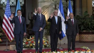 Los presidentes de Honduras, Guatemala y El Salvador se reunieron con Joe Biden la semana pasada en Ciudad de Guatemala.