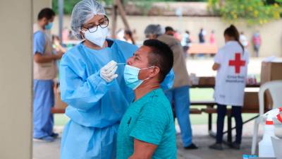 De las muestras de PCR procesadas la semana pasada, 89 dieron positivas para covid en San Pedro Sula.