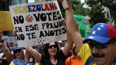 Miles de venezolanos protestaron en contra del gobierno de Nicolás Maduro.