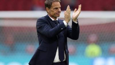 Frank de Boer no pudo llegar lejos con Países Bajos en la Euro. Foto AFP.