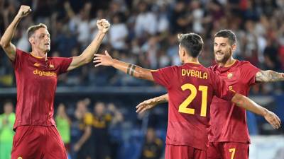 La Roma se posiciona en el quinto lugar con 13 puntos igualando al Udinese.