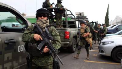 Las fuerzas policiales mexicanas han montado un impresionante dispositivo de seguridad en el norte de México.