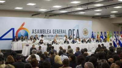 La Asamblea General de la OEA sesiona este martes en Santo Domingo. AFP