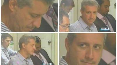 Mario Zelaya durante su cuarta audiencia este viernes.