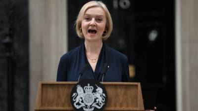 Liz Truss, hasta hoy ministra de Reino Unido.