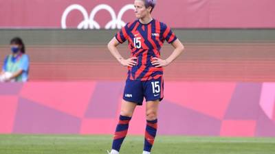 Trump atacó duramente a Megan Rapinoe, 'la mujer de pelo morado' que según el jugó pésimo durante los JJOO./AFP.