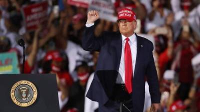 Trump recorrerá hoy otros cuatro estados para el cierre de su campaña por la reelección presidencial./AFP.