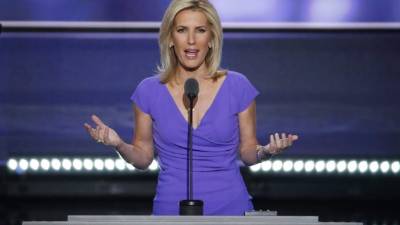 En la imagen, la presentadora de la cadena Fox Laura Ingraham. EFE/Archivo