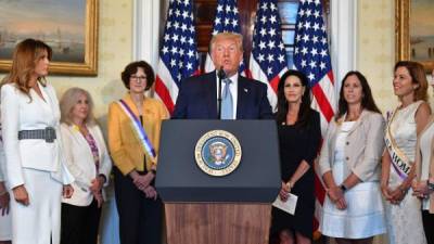 Trump indultó a la primera mujer en votar en Estados Unidos./AFP.