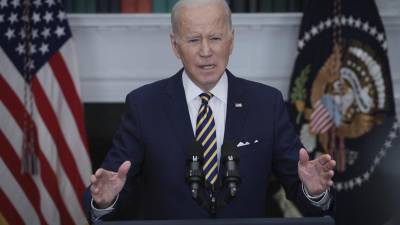 Biden resaltó su compromiso con Ucrania prometiendo ayudar militarmente a la resistencia para que pueda contraatacar.