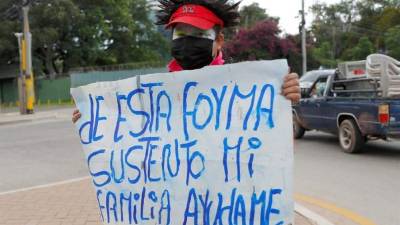 Fotografía de Efe en una calle de Tegucigalpa, capital de Honduras.