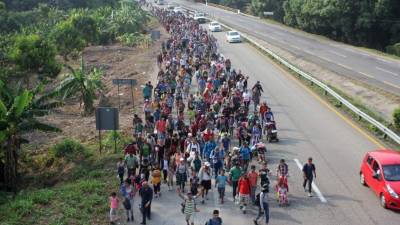 El Gobierno de Obrador cedió a las presiones de EEUU y restringe el paso de migrantes./EFE.
