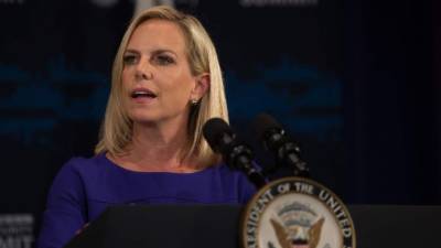 La secretaria de Seguridad de EEUU, Kirstjen Nielsen, denunció la continúa injerencia rusa en la democracia estadounidense./AFP.