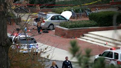 Un estudiante de origen somalí atropelló a un grupo de jóvenes en la universidad de Ohio. AFP.