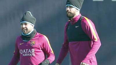Gerard Piqué descansará y Jordi Alba vuelve a la convocatoria. Foto EFE