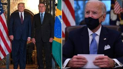 Bolsonaro y Biden tienen visiones contrapuestas sobre el combate al calentamiento global y el medioambiente. Fotos AFP