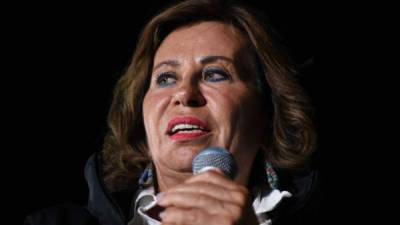 Torres es la favorita en los sondeos de las elecciones presidenciales en Guatemala./AFP.