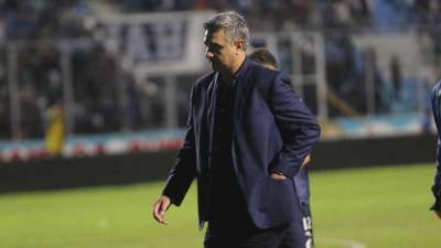 Diego Vázquez tras el tiunfo de Motagua 2-1 ante Marathón por la ida de las semifinales del Apertura 2023.