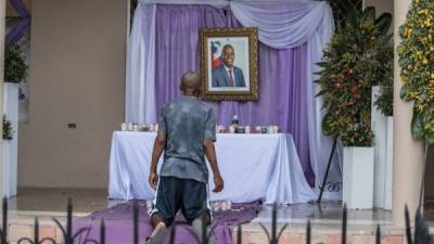 Los funerales nacionales del asesinado presidente de Haití, Jovenel Moise, comenzaron este viernes en la ciudad de Cabo Haitiano, con una ceremonia bajo fuertes medidas de seguridad en un país aquejado por la violencia y la pobreza. Fotos: AFP
