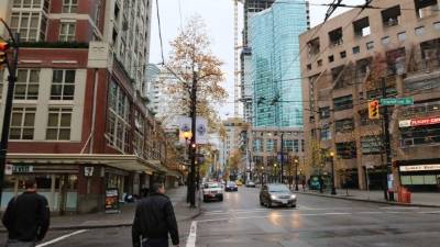 Así lucen las calles de Vancouver donde esta noche juega la Selección de Honduras contra Canadá.