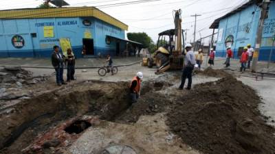 Los trabajos en la colonia Ideal se desarrollarán hasta el viernes.