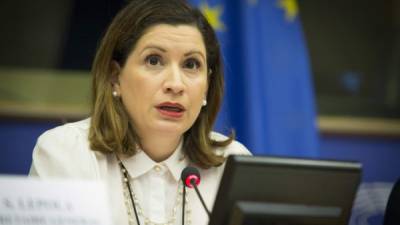 La embajadora de Venezuela ante la Unión Europea (UE), Claudia Salerno. AFP