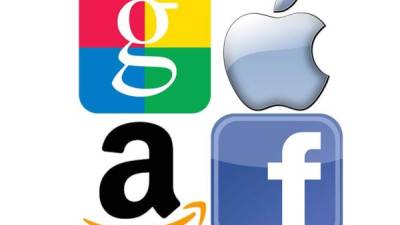 Facebook, Apple, Google, Amazon y Microsoft dominan la economía digital.