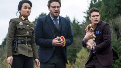 Seth Rogen y James Franco en acción en The Interview.