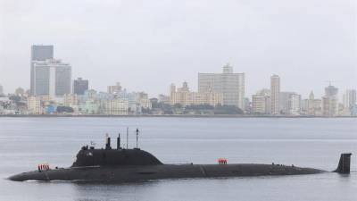 Fotografía donde se observa un submarino perteneciente a la flotilla de la Marina de Guerra de Rusia.