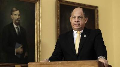 En la imagen, el presidente de Costa Rica, Luis Guillermo Solís. EFE/Archivo