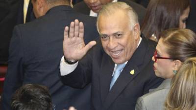 Mauricio Oliva (c), titular del Parlamento de Honduras. EFE/Archivo