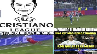El Real Madrid goleó 0-3 a la Juventus con doblete de Cristiano Ronaldo, incluído una chilena. Inmediatamente en las redes sociales han estallado los memes.