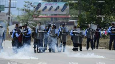 Desalojo en La Lima, Cortés, zona norte de Honduras.