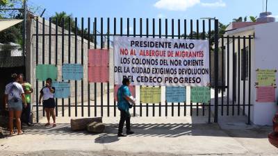 Vecinos de Tapachula se oponen a la apertura de un albergue para migrantes en el sur de México.