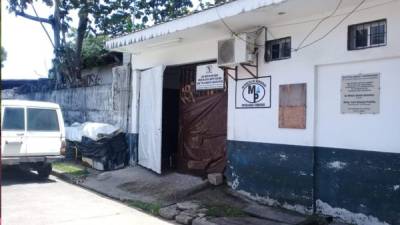 Instalaciones del Medicina Forense en La Ceiba.