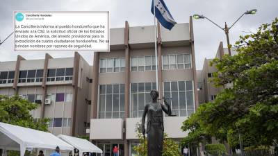 Estados Unidos solicita “arresto provisional para la extradición” de cuatro hondureños
