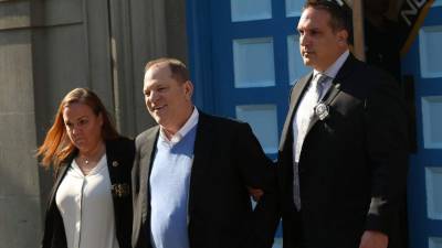 Harvey Weinstein en la Corte Criminal de Manhattan. Foto: AFP