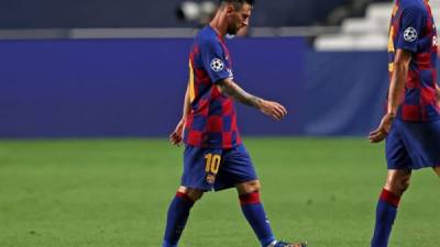 Lionel Messi y el Barcelona fueron humillados el pasado viernes por el Bayern Múnich tras ser goleados 8-2. Foto AFP.
