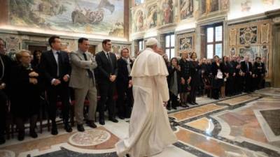 Los cerca 400 periodistas acreditados en la asociación de la Prensa Extranjera de Roma y que normalmente cubren las audiencias que celebra el papa, esta vez eran protagonistas. El discurso era para ellos. EFE