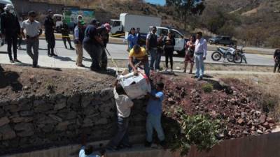 En La Arenera, de la colonia Arturo Quezada, fue hallado uno de los cuerpos.
