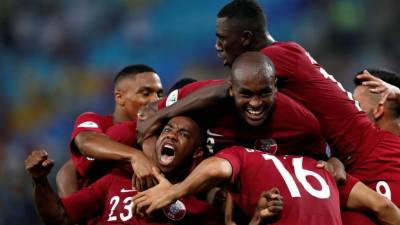 Catar salvó un punto contra Paraguay al empatar 2-2 en su debut en la Copa América. Foto EFE