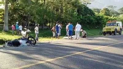 El accidente se produjo en la carretera CA-13 a la altura de la comunidad de Pajuiles.