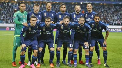 Plantilla del Real Madrid en la temporada pasada.