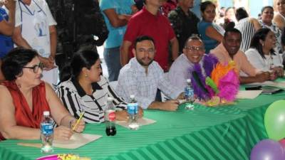 El expresidente Lobo mientras participaba en el evento.