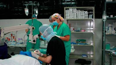 El Hospital de Ojos cuenta con un equipo de más de 15 personas, entre médicos, técnico y especialistas.