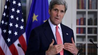 John Kerry señaló este miércoles que espera no sea necesario aplicar sanciones contra funcionarios venezolanos, aunque advirtió que es una opción que sigue sobre la mesa.